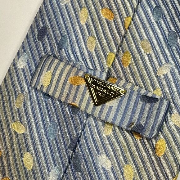 VITALIANO PANCALDI Men's 100% Silk Necktie ITALY Abstract Colorful MultiColor - Picture 5 of 10